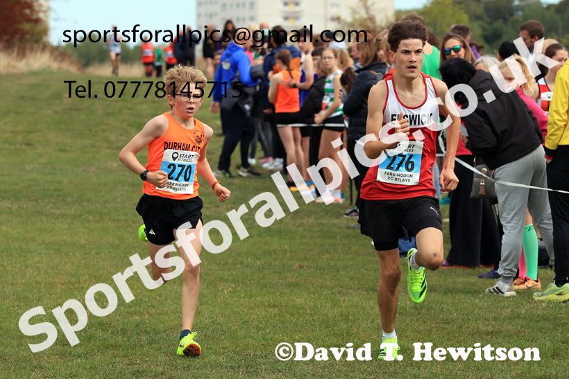 Boys and Girls under-15s, 2025 Farringdon Cross Country Relays, Sunderland. Photo: David T. Hewitson/Sports for All Pics